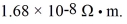 How much current will be flowing through a 40.0 m length of cylindrical metal wire with radius 0.0 mm if it is connected to a source supplying 16.0 V? The resistivity of this metal is   A)  1200 A B)  9.5 × 10<sup>8</sup> A C)  68 nA D)  710 A