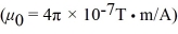 As shown in the figure,two long straight wires are separated by a distance of The currents are to the right in the upper wire and to the left in the lower wire.What are the magnitude and direction of the magnetic field at point P,which is a distance below the lower wire?
