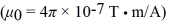 A solenoid with 400 turns has a radius of 0.040 m and is 40 cm long.If this solenoid carries a current of   what is the magnitude of the magnetic field near the center of the solenoid?   A)  16 mT B)  4.9 mT C)  15 mT D)  6.0 mT E)  9.0 mT