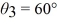 In the figure,the orientation of the transmission axis for each of three polarizing sheets is labeled relative to the vertical direction.A beam of light,polarized in the vertical direction,is incident on the first polarized with an intensity of 1000 W/m<sup>2</sup>.What is the intensity of the beam after it has passed through the three polarizing sheets when θ<sub>1</sub> = 30°,θ<sub>2</sub> = 30° and   ?   A)  141 W/m<sup>2</sup> B)  316 W/m<sup>2</sup> C)  433 W/m<sup>2</sup> D)  563 W/m<sup>2</sup> E)  188 W/m<sup>2</sup>