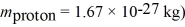 In the lab,a relativistic proton has a momentum of 1.00 × 10<sup>-19</sup> kg • m/s and a rest energy of 0.150 nJ.What is the speed of the proton in the lab? (c = 3.00 × 10<sup>8</sup> m/s,   A)  0.170c B)  0.196c C)  0.911c D)  0.930c E)  0.951c