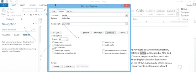   -If you wanted to enter search text, you would position the insertion point at the arrow marked by item ____ in the accompanying figure. A)  1 B)  2 C)  3 D)  4