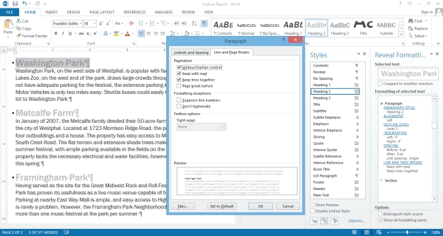   -You can use the dialog box in the accompanying figure to control ____, a term that refers to a single line of text alone at the top of a page. A)  orphans B)  widows C)  suppressions D)  tight wraps