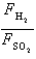 Samples of the gases H<sub>2</sub>(g)  and SO<sub>2</sub>(g)  have equal masses and are at the same temperature and pressure. Calculate the following: -The ratio of the forces per wall impact   . A)  5.6 B)  0.18 C)  1.0 D)  32 E)  180 