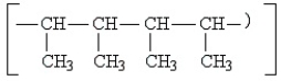 What is added to form the polymer below?   n A)  CH<sub>3</sub> - CH = CH - CH<sub>3</sub> B)  CH<sub>3</sub>CH<sub>2</sub>CH<sub>3</sub> C)  H<sub>2</sub>C = CH - CH - CH<sub>2</sub> D)  CH<sub>2</sub> = CH - CH<sub>3</sub> E)  CH<sub>3</sub>CH = C(CH<sub>3</sub>) <sub>2</sub> 