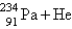 When   undergoes <font face= symbol ></font> emission, what are the products? A)    + <font face= symbol ></font> B)    C)    + <font face= symbol ></font> D)    + <font face= symbol ></font> E)    + <font face= symbol ></font> 