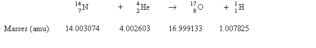 Consider the following process:   Which statement describes <font face= symbol ></font>E for the process? A)  1.15 <font face= symbol ></font> 10<sup>11</sup> J/mol is released. B)  1.15 <font face= symbol ></font> 10<sup>14</sup> J/mol is released. C)  1.15 <font face= symbol ></font> 10<sup>18</sup> J/mol is absorbed. D)  1.15 <font face= symbol ></font> 10<sup>11</sup> J/mol is absorbed. E)  none of these 