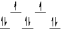 Which of the following crystal field diagrams is correct for Co(CN) <sub>6</sub><sup>4</sup><sup>-</sup>, where CN<sup>-</sup> is a strong-field ligand? A)    B)    C)    D)    E)  none of these 