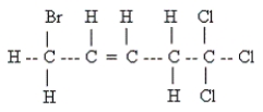 Name the following:   A)  1,1,1-trichloro-5-bromo-3-pentene B)  5,5,5-trichloro-1-bromo-2-pentene C)  1,1,1-trichloro-5-bromo-2-pentene D)  1,1,1-trichloro-5-bromo-3-pentyne
