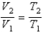 You have a partially filled party balloon with 2.00 g of helium gas. You then add 3.00 g of hydrogen gas to the balloon. Assuming constant temperature and pressure, how many times bigger is the party balloon - comparing before and after the hydrogen gas has been added. Choose the best formula to use to solve this problem. (V = volume of the gas, n = moles of the gas, m = mass of the gas, P = pressure of the gas.)  A)    B)    C)    D)    E)   