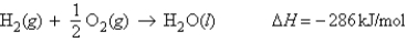 For the reaction   Calculate the enthalpy change when 2.80 g of water is produced. A)  102 kJ B)  801 kJ C)  -801 kJ D)  44.4 kJ E)  -44.4 kJ