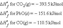 Consider the following standard heats of formation:   Calculate the change in enthalpy for the following process:   A)  0 kJ B)  -655.6 kJ C)  +655.6 kJ D)  -131.4 kJ E)  +131.4 kJ