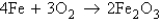 The rusting of iron is represented by the equation   . If you have a 1.45-mol sample of iron, how many moles of Fe<sub>2</sub>O<sub>3</sub> will there be after the iron has rusted completely? A)  0.483 mol B)  0.725 mol C)  0.97 mol D)  1.45 mol E)  2.18 mol