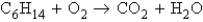 Refer to the following unbalanced equation:   What mass of carbon dioxide (CO<sub>2</sub>)  can be produced from 25.0 g of C<sub>6</sub>H<sub>14</sub> and excess oxygen? A)    g B)  12.8 g C)  76.6 g D)  38.3 g E)  0.290 g