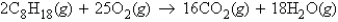 Calculate the mass of carbon dioxide produced from 22.3 g of octane, C<sub>8</sub>H<sub>18</sub>, in the following reaction.   A)  68.7 g CO<sub>2</sub> B)  137 g CO<sub>2</sub> C)  77.3 g CO<sub>2</sub> D)  1.074 g CO<sub>2</sub> E)  1.562 g CO<sub>2</sub>