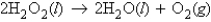 How many moles of oxygen are produced by decomposing 28.5 g of H<sub>2</sub>O<sub>2</sub> (molar mass = 34.0 g/mol)  according to the equation:   A)  0.838 mol O<sub>2</sub> B)  485 mol O<sub>2</sub> C)  0.419 mol O<sub>2</sub> D)  1.68 mol O<sub>2</sub> E)  none of these
