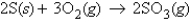 For the reaction   how many moles of SO<sub>3</sub> will be produced from 2.2 mol O<sub>2</sub> and excess S? A)  3.3 mol SO<sub>3</sub> B)  1.5 mol SO<sub>3</sub> C)  2.2 mol SO<sub>3</sub> D)  0.7 mol SO<sub>3</sub> E)  none of these