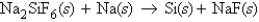 Consider the following unbalanced equation:   How many grams of sodium are required to completely react with 0.300 mol Na<sub>2</sub>SiF<sub>6</sub>? A)  0.300 g B)  1.20 g C)  1.72 g D)  6.90 g E)  27.6 g