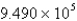 Convert 949.0 L to milliliters. A)  0.9490 mL B)  9.490 mL C)  949.0 mL D)    mL E)    mL