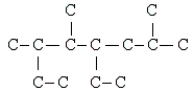 What is the compound whose carbon skeleton (minus any hydrogen atoms)  appears below?   A)  2,4-diethyl-3,6-dimethylheptane B)  5-ethyl-3,4,6-trimethyloctane C)  1,4-diethyl-3,6-dimethyl-tridecane D)  2,5-dimethyl-4,6-diethylheptane E)  4-ethyl-2,5,6-trimethyloctane