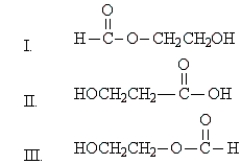 Refer to the following structures. Which of the statements below is true of them?   A)  I and II have different molecular formulas. B)  II and III are stereoisomers of each other. C)  I and III are the same compound. D)  I and III are structural isomers of each other. E)  II and III are different conformations of the same compound.