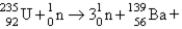 What nuclide is necessary to balance the following fission reaction?   __________ A)    B)    C)    D)    E)   
