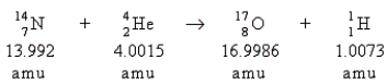 Which statement is true about the following reaction?   A)  No energy change is associated with the reaction. B)  Energy is released in the reaction. C)  Energy is absorbed in the reaction. D)  Not enough information is given for us to determine the energy change.