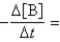 Calculate the value of k<sub>2</sub> where Rate =   K<sub>2</sub>[B]<sup>2</sup> A)  0.75 L/mol • s B)  2.2 L/mol • s C)  0.21 L/mol • s D)  1.9 L/mol • s E)  none of these
