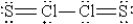 When molten sulfur reacts with chlorine gas, a vile-smelling orange liquid forms that is found to have the empirical formula SCl. Which of the following could be the correct Lewis structure for this compound? A)    B)    C)    D)    E)   