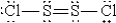 When molten sulfur reacts with chlorine gas,a vile-smelling orange liquid forms that is found to have the empirical formula SCl.Which of the following could be the correct Lewis structure for this compound? A)    B)    C)    D)    E)    <sup>:</sup>