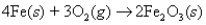  The heat of formation of Fe<sub>2</sub>O<sub>3</sub>(s) is -826.0 kJ/mol.Calculate the heat of the reaction   when a 53.99-g sample of iron is reacted. A) -199.6 kJ B) -399.2 kJ C) -798.5 kJ D) -1597 kJ E) -2.230  \times  10<sup>4</sup> kJ 