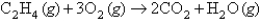 Gaseous   reacts with   according to the following equation:   What volume of oxygen gas at STP is needed to react with 5.75 mol of   ? A) 17.3 L B) 42.9 L C)    L D)    L E) Not enough information is given to solve the problem.