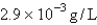 At 1000°C and 10.torr,the density of a certain element in the gaseous state is   .The element is: A) F B) He C) Na D) Zn E) Hg