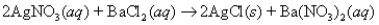 A 5.95-g sample of AgNO<sub>3</sub> is reacted with BaCl<sub>2</sub> according to the equation   to give 3.17 g of AgCl.What is the percent yield of AgCl? A) 45.0% B) 53.3% C) 31.6% D) 63.1% E) 100%