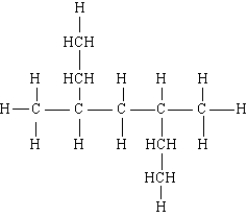 Name the following:   A) 2,4-diethylpentane B) 3,5-dimethylheptane C) secondary ethylpentane D) 2,3-dimethyl-2,3-diethylpropane E) none of these