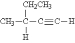 Name the following:   A) 1-hexyne B) 2-ethynyl butane C) 2-ethyl-3-butyne D) 3-methyl-1-pentyne E) 3-methyl-4-pentyne
