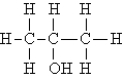 Which of the following molecules exhibits chirality? A) CH<sub>4</sub> B) CH<sub>3</sub>OH C) CH<sub>3</sub>CH<sub>2</sub>OH D)    E) none of these
