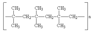 Consider the polymer drawn below:   What monomer(s) is (are) needed to produce the above polymer? A) CH<sub>2</sub> = CH<sub>2</sub> and CH<sub>3</sub>CH = CH<sub>2</sub> B) CH<sub>2</sub> = C(CH<sub>3</sub>) <sub>2</sub> C) CH<sub>3</sub>CH = CHCH<sub>3</sub> D) CO and CH<sub>2</sub> = CH<sub>2</sub> E) none of the above