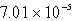The solubility of CaSO<sub>4</sub> in pure water at 0<sup>o</sup>C is 1.14 gram(s) per liter.The value of the solubility product is A)    B)    C)    D)    E) none of these