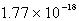  The solubility of silver phosphate,Ag<sub>3</sub>PO<sub>4,</sub> at 25°C is 1.60  \times 10<sup>-</sup><sup>5</sup> mol/L.What is the K<sub>sp</sub> for the silver phosphate at 25°C? A)    B)    C)    D)    E) none of these 