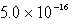  The K<sub>sp</sub> of AgI is 1.5  \times  10<sup>-</sup><sup>16</sup>.Calculate the solubility in mol/L of AgI in a 0.30 M NaI solution. A)    B) 0.30 C)    D)    E)    