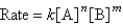 Consider the following rate law:   <sup> </sup> How are the exponents n and m determined? A) by using the balanced chemical equation B) by using the subscripts for the chemical formulas C) by using the coefficients of the chemical formulas D) by educated guess E) by experiment