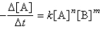 The kinetics of the reaction   were studied and the following results obtained,where the rate law is:   For a run where [A]<sub>0</sub> = 1.0  \times  10<sup>-</sup><sup>3</sup> M and [B]<sub>0</sub> = 5.0 M,a plot of ln [A] versus t was found to give a straight line with slope = -5.0  \times 10<sup>-</sup><sup>2</sup> s<sup>-</sup><sup>1</sup>. For a run where [A]<sub>0</sub> = 1.0  \times   10<sup>-</sup><sup>3</sup> M and [B]<sub>0</sub> = 10.0 M,a plot of ln [A] versus t was found to give a straight line with slope = -7.1  \times  10<sup>-</sup><sup>2</sup> s<sup>-</sup><sup>1</sup>. -What is the value of m? A) 0 B) 0.5 C) 1 D) 1.5 E) 2 