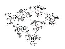 Consider the representations below to answer the next three questions. (I)    (II)    (III)    -How many of the following statements are correct concerning drawing I? I.Each molecule induces a dipole onto the next molecule in close proximity. II.The phenomenon shown is relatively weak and short-lived. III.C<sub>8</sub>H<sub>18</sub> contains this type of interaction. IV.The forces that exist in this example are London dispersion forces. A) 0 B) 1 C) 2 D) 3 E) 4