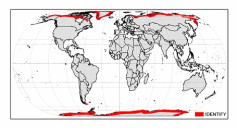 The climate zone shown on the map below is   A)  humid continental mild-summer. B)  subarctic. C)  cold midlatitude desert. D)  tundra. E)  ice cap.