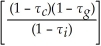 Consider the following equation: P<sub>retain</sub> = P<sub>cum</sub> ×   The term τ<sub>i</sub> in this equation represents: A) the corporation's tax rate on interest income. B) the investor's tax rate on capital gains. C) the investor's tax rate on interest income. D) the investor's tax rate on cumulative dividends.