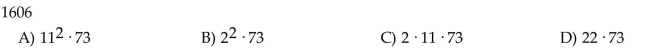 Find the prime factorization.  <div style=padding-top: 35px> 
