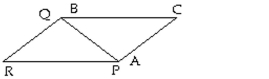 Solve. -Consider the isosceles triangles ABC and PQR. If side AB is glued to side PQ, what type of quadrilateral is formed?  