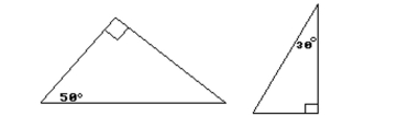Tell whether the triangles are similar or not similar. -  A) Similar B) Not similar