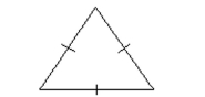 Identify the triangle as scalene, isosceles, or equilateral. -  A) Scalene B) Isosceles C) Equilateral